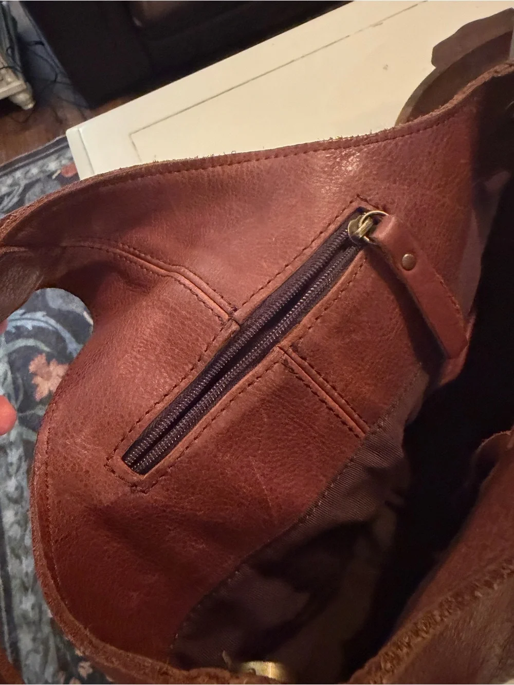Duluth Trading Co. Women’s Lifetime Leather Crossbody Bag #48703 — discontinued